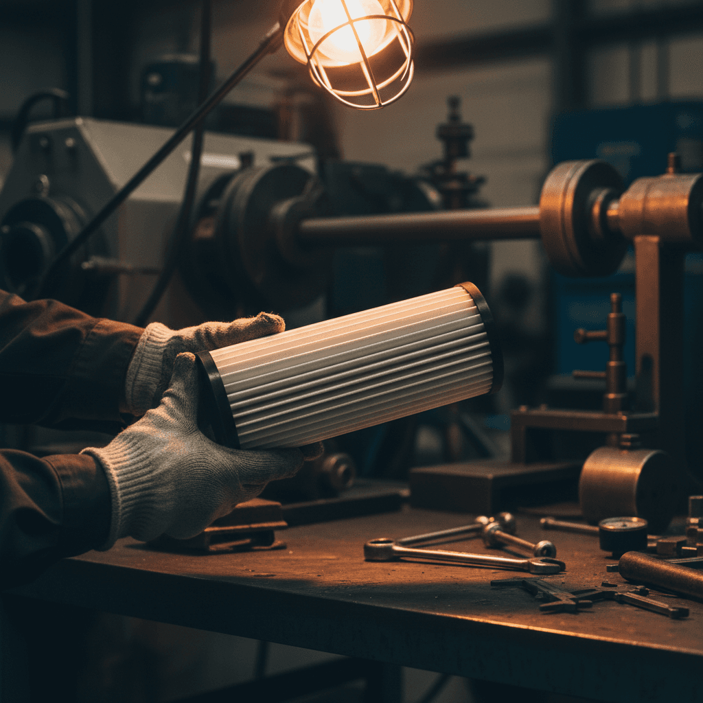Air filter detail and duct cleaning focus